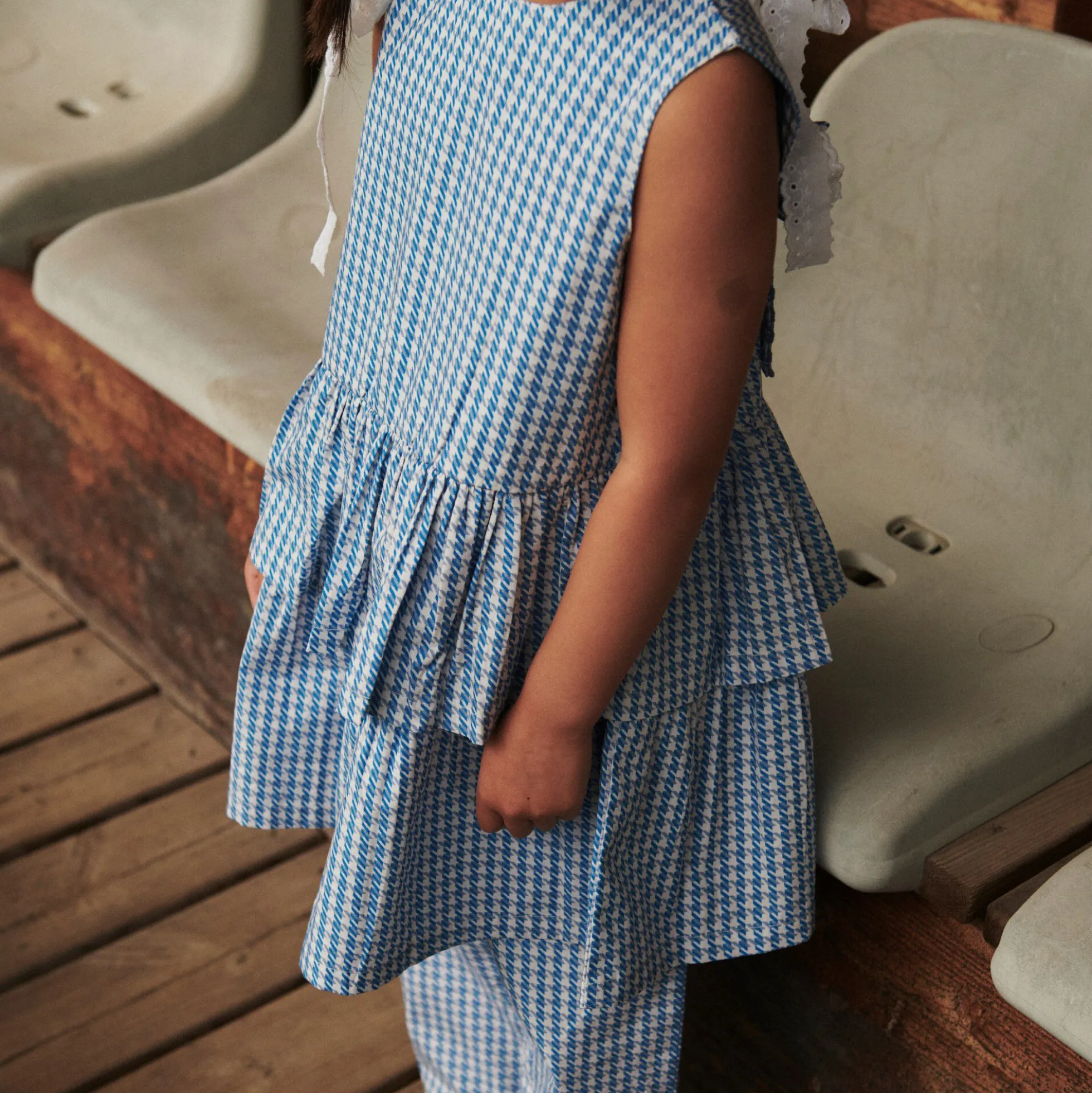 Houndstooth Dress w. Bow