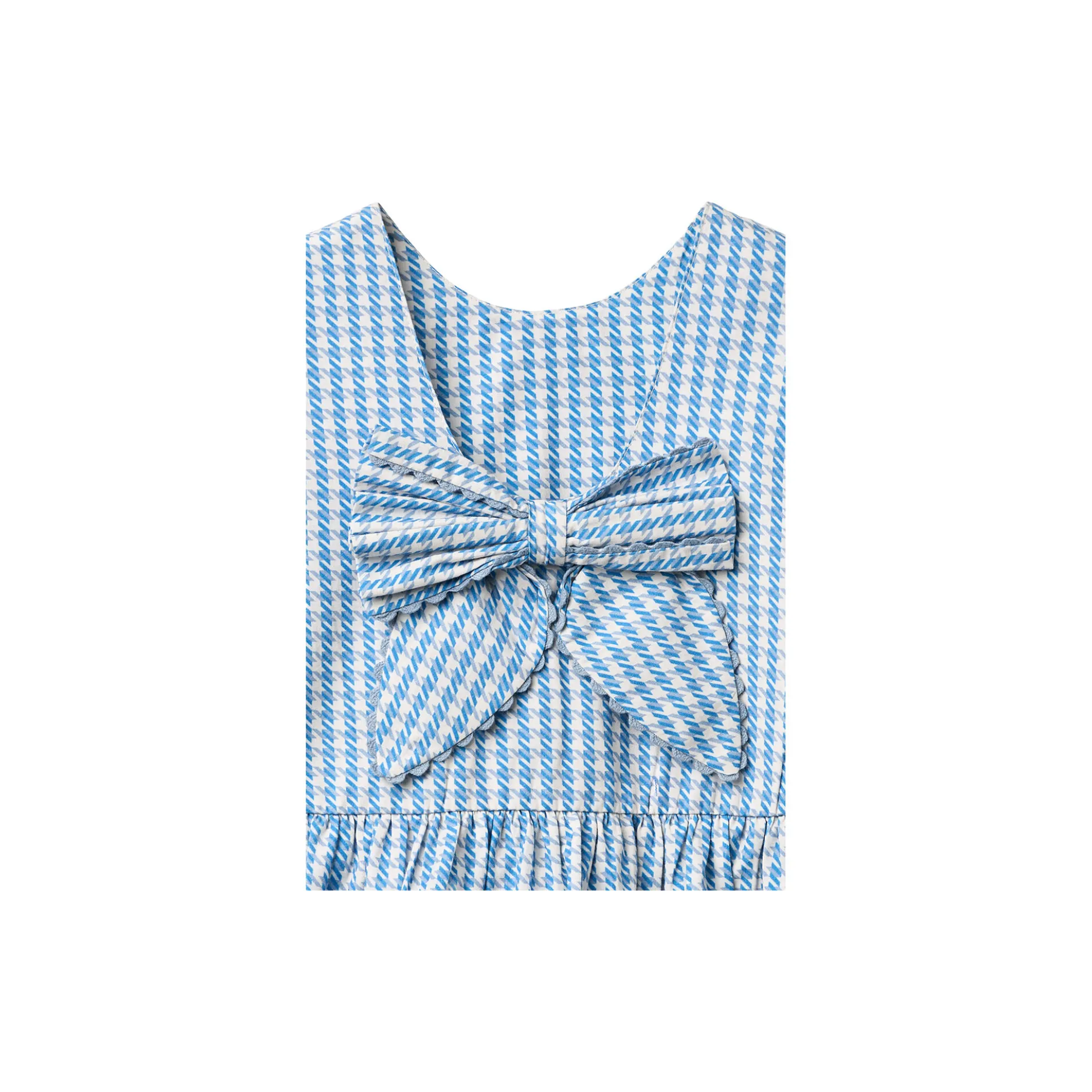 Houndstooth Dress w. Bow