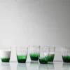 Hue glas, green