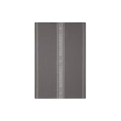 Icons Cotton Jacquard Star Kitchen Towel, gray/white