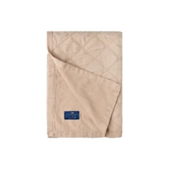 Icons Singature Star Organic Cotton Quilted Bedspread, beige