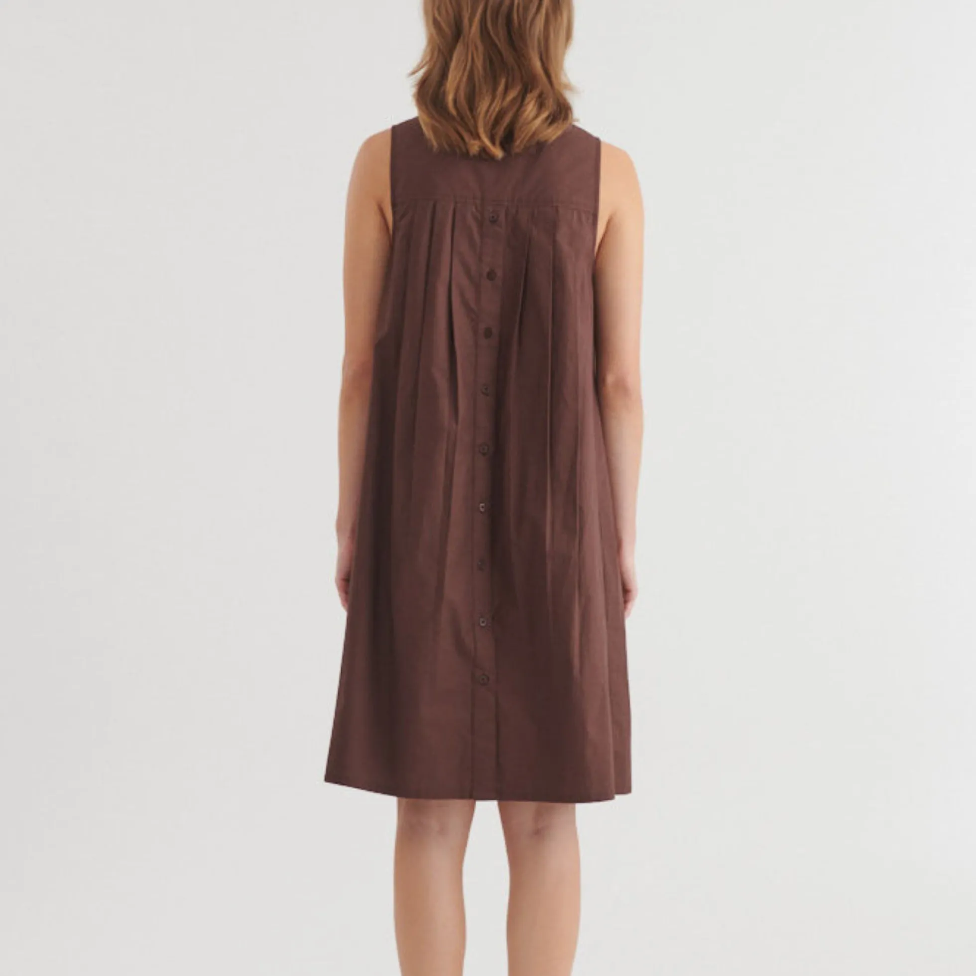 Ida Dress, chicory coffee