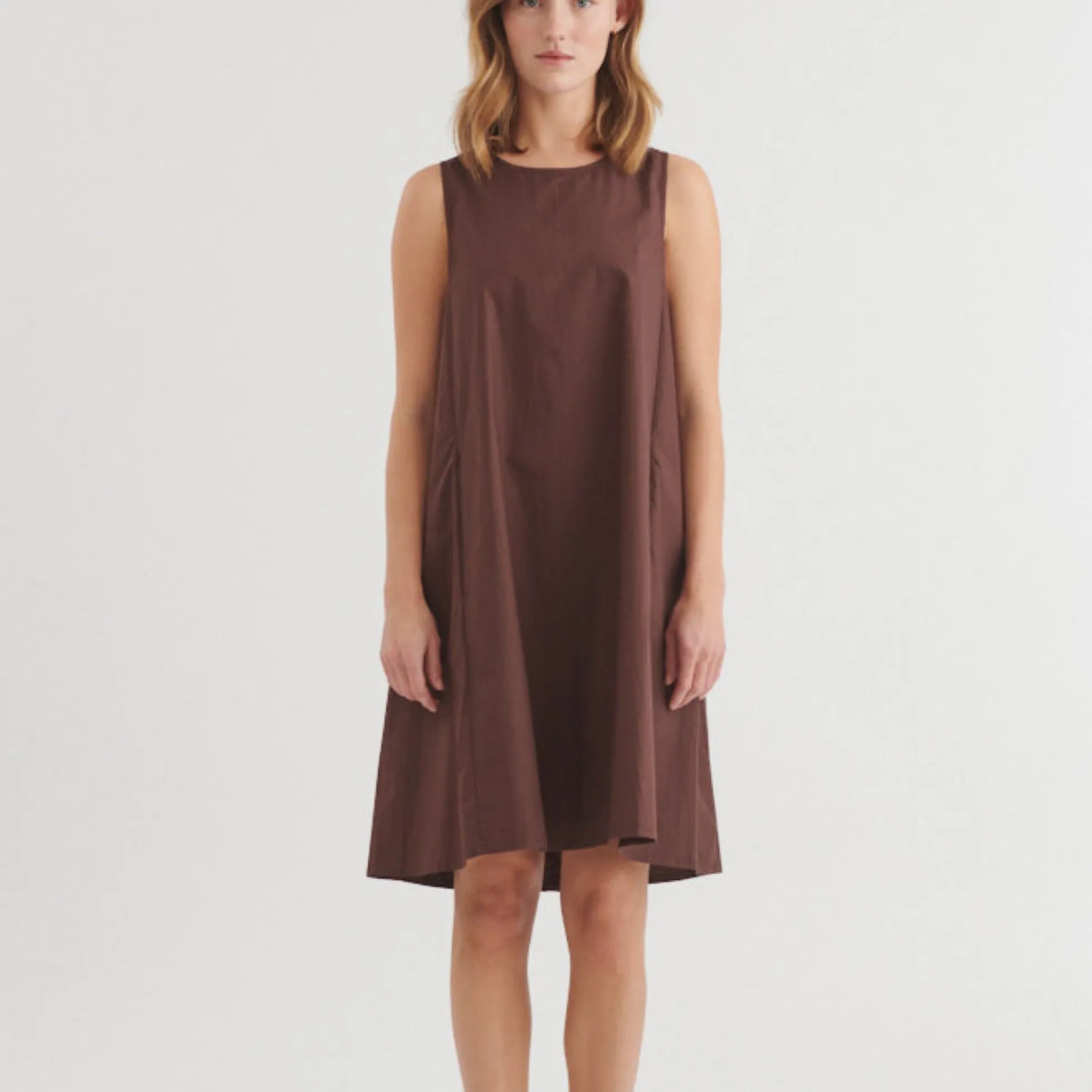 Ida Dress, chicory coffee