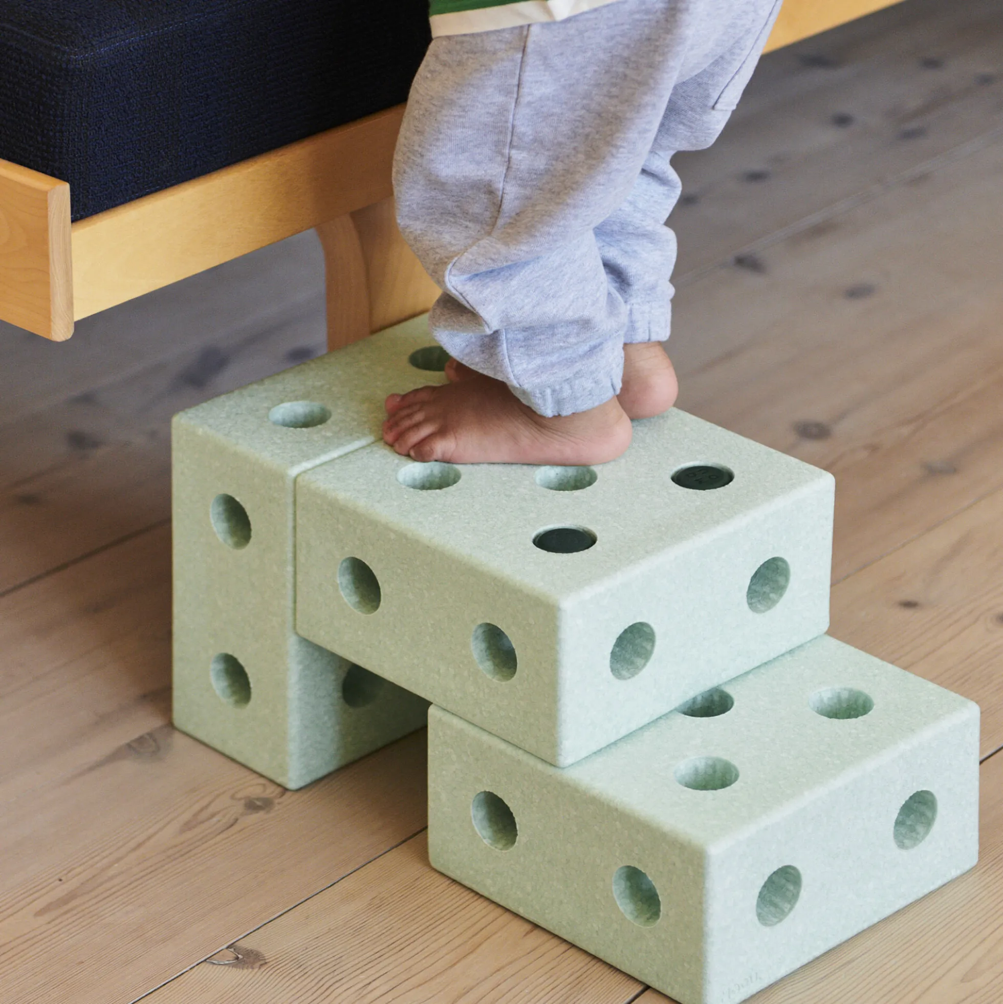 3-i-1 Gåvogn, ocean mint/forest green