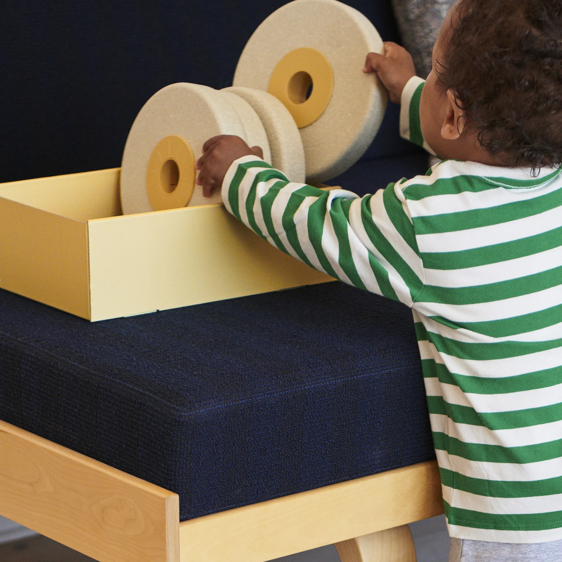 3-i-1 Gåvogn, sand grey/honey yellow