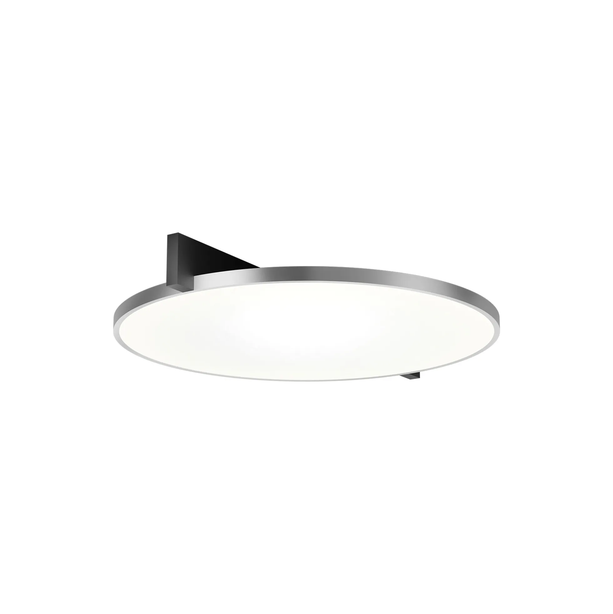 INLAY ROUND C3 loft-/væglampe, matt black/satin silver
