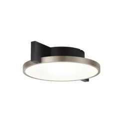 INLAY ROUND C1 loft-/væglampe, matt black/satin gold