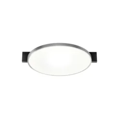 INLAY ROUND C2 loft-/væglampe, matt black/satin silver