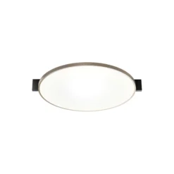 INLAY ROUND C3 loft-/væglampe, matt black/satin gold