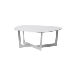 Insula sofabord, børstet aluminium