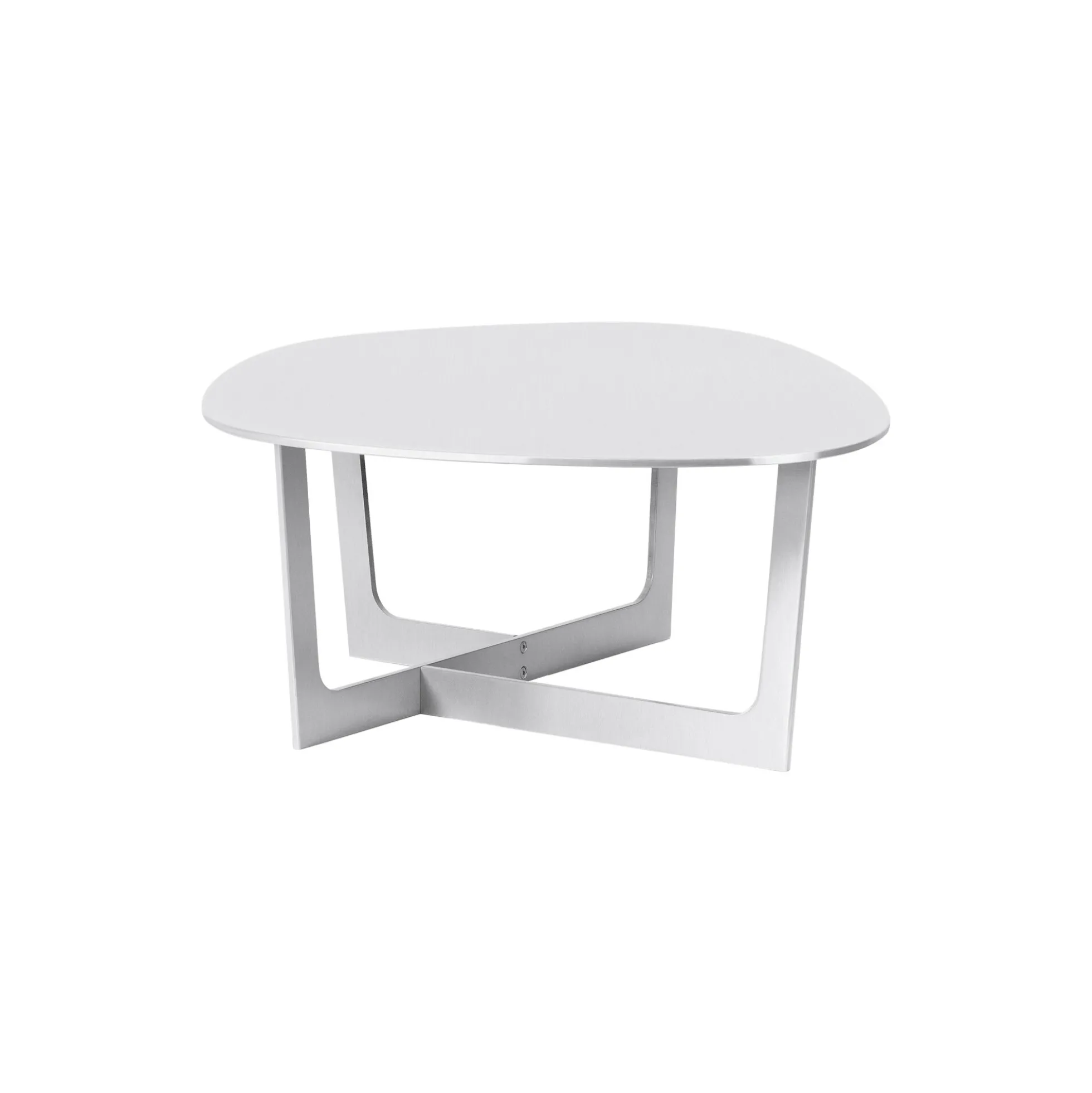 Insula sofabord, børstet aluminium