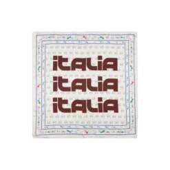 Italia Flora Scarf, brown