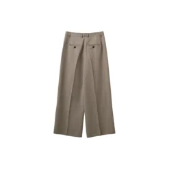 IZRASW LINEN MIX TROUSERS, dark sand