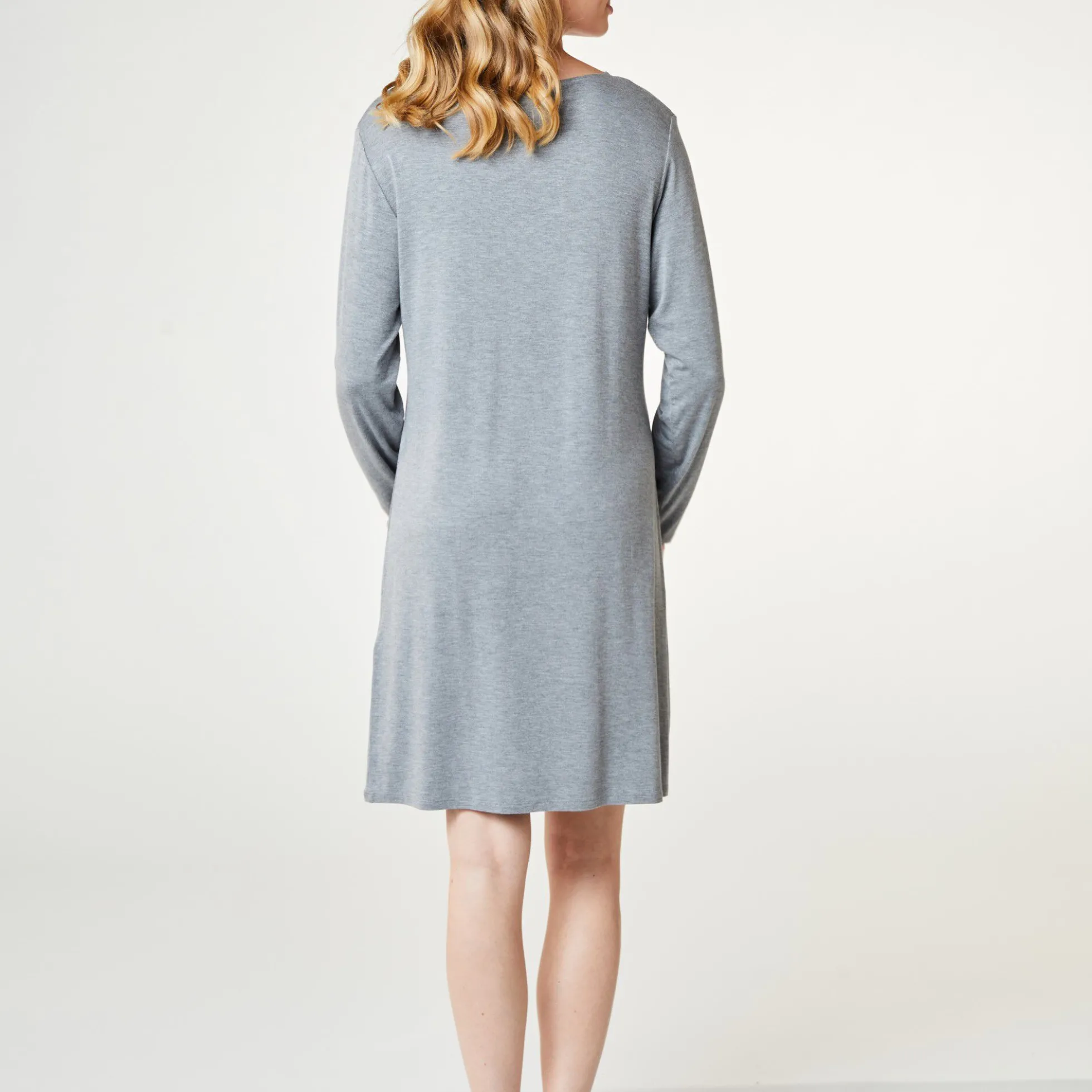 Jacqueline Longsleeved Dress, grey melange