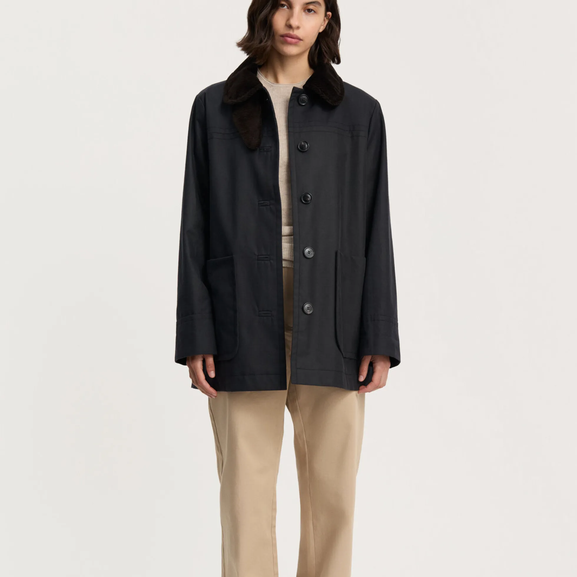 Jamie Jacket Ripstop Oilskin, antracite