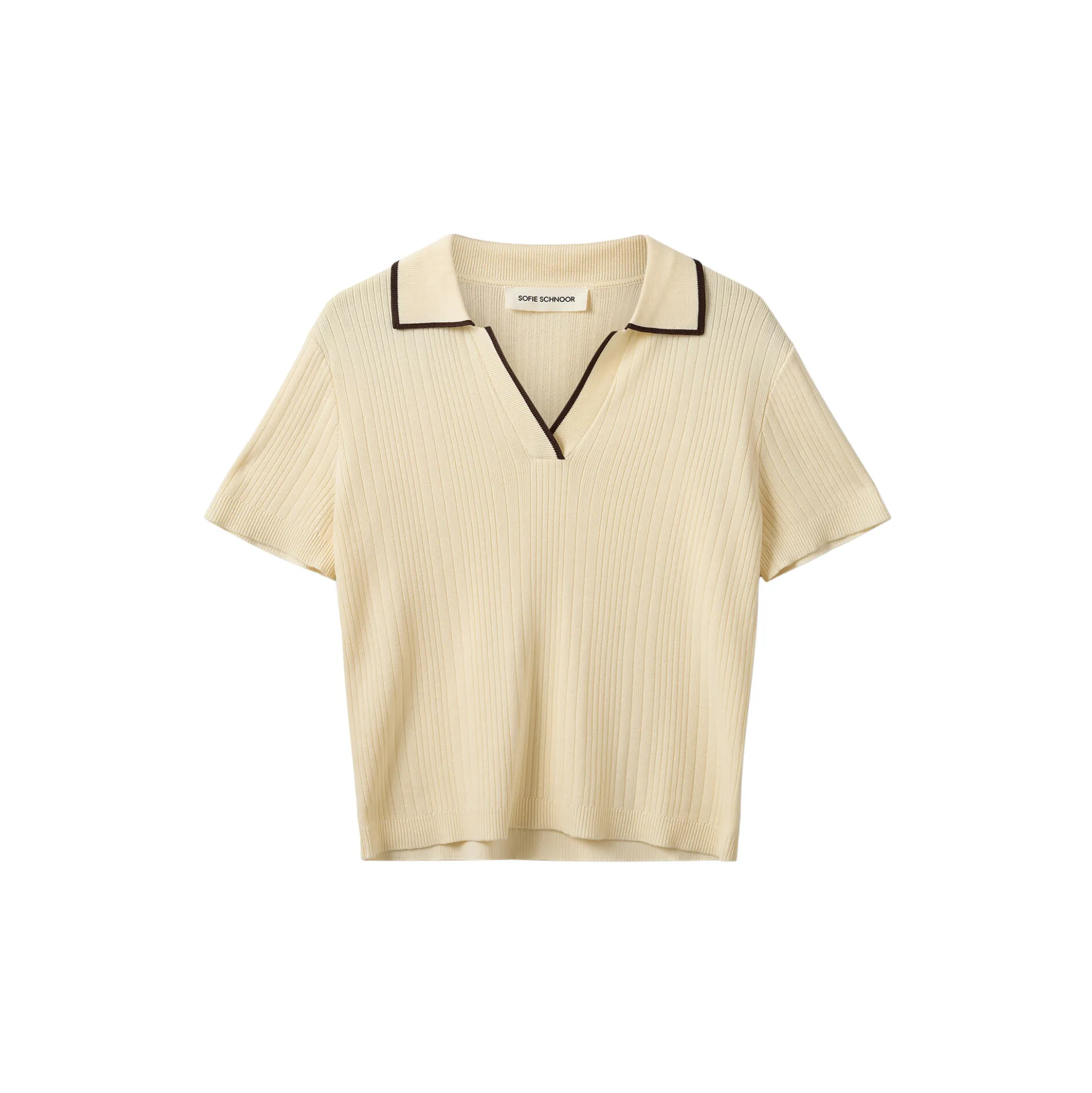 JAMIESW KNIT POLO, off white