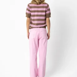 Jeans in pink denim, bon bon pink