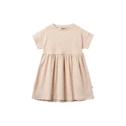 Jersey Dress S/S Emilie, coral flowers