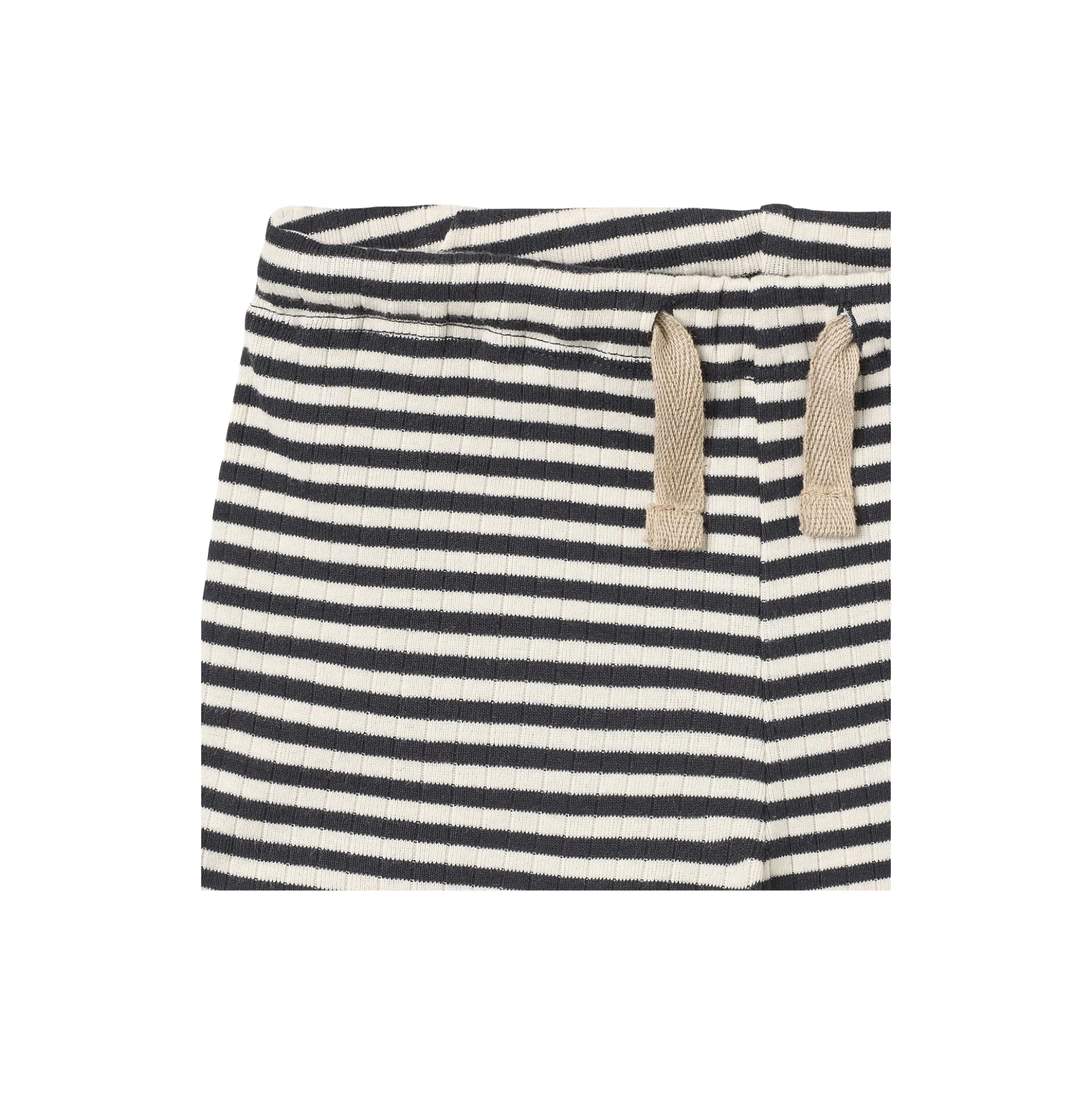Jersey Shorts Vic, navy rib stripe