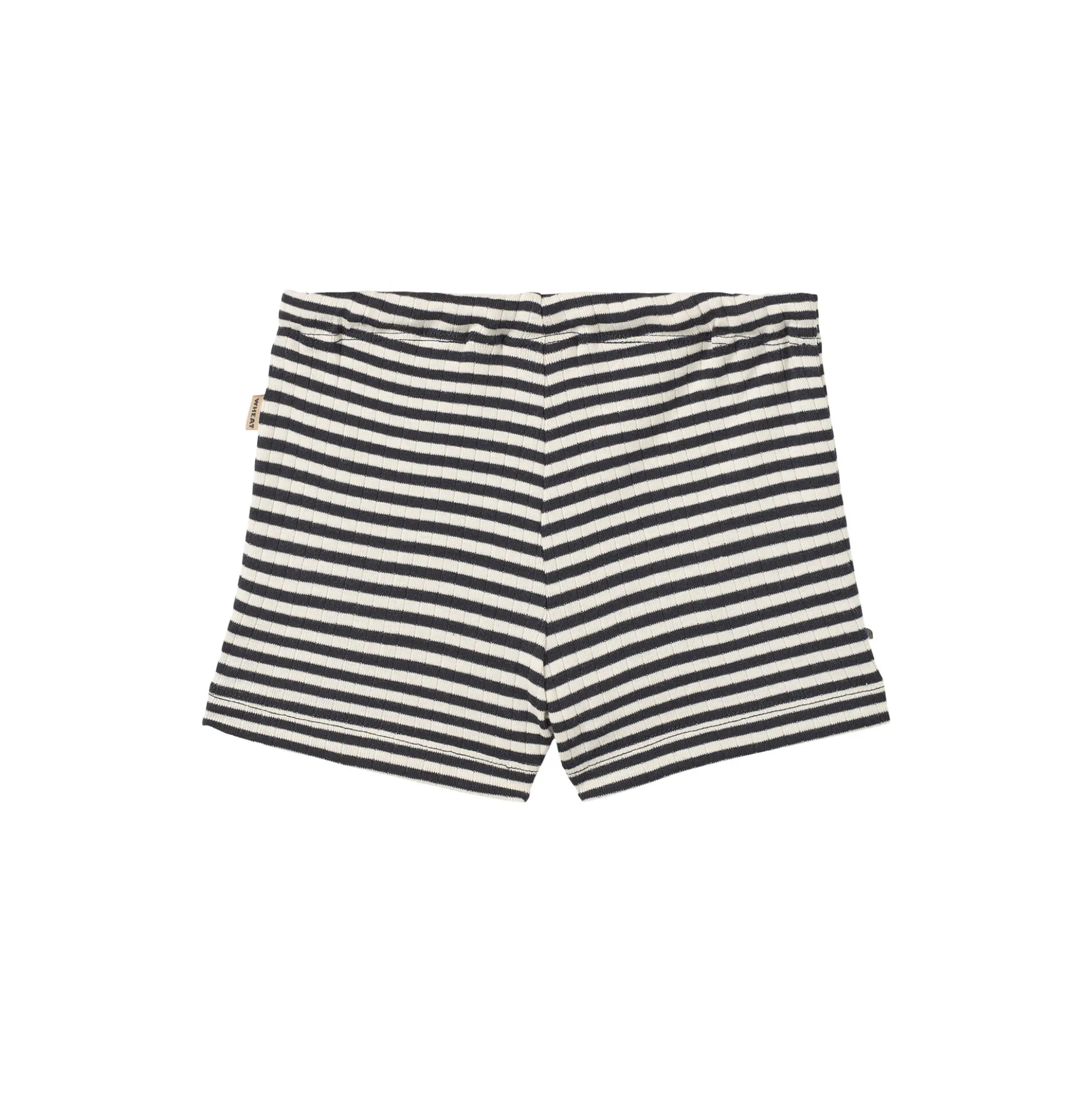 Jersey Shorts Vic, navy rib stripe