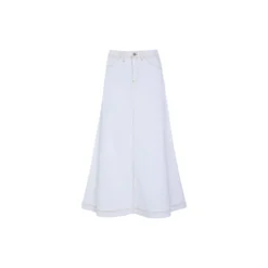 Jinzu lang nederdel, white