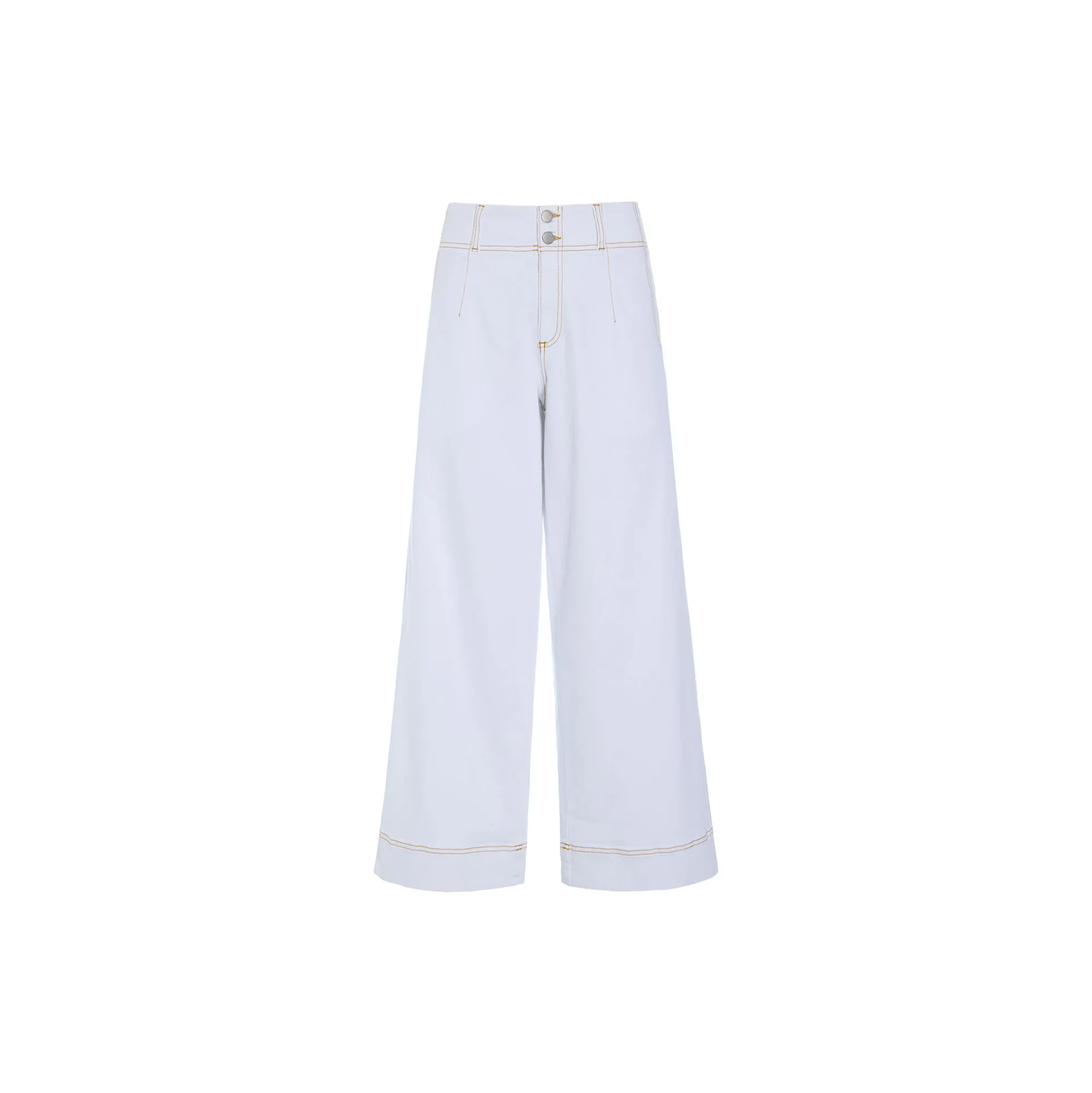 Jinzu vide bukser, white