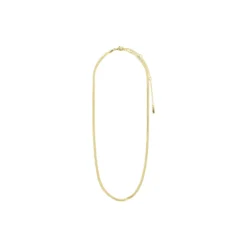 JOANNA Flat Snake Chain Halskæde, gold plated