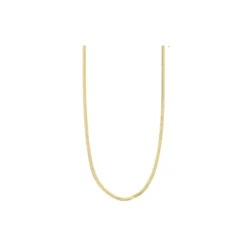 JOANNA Flat Snake Chain Halskæde, gold plated