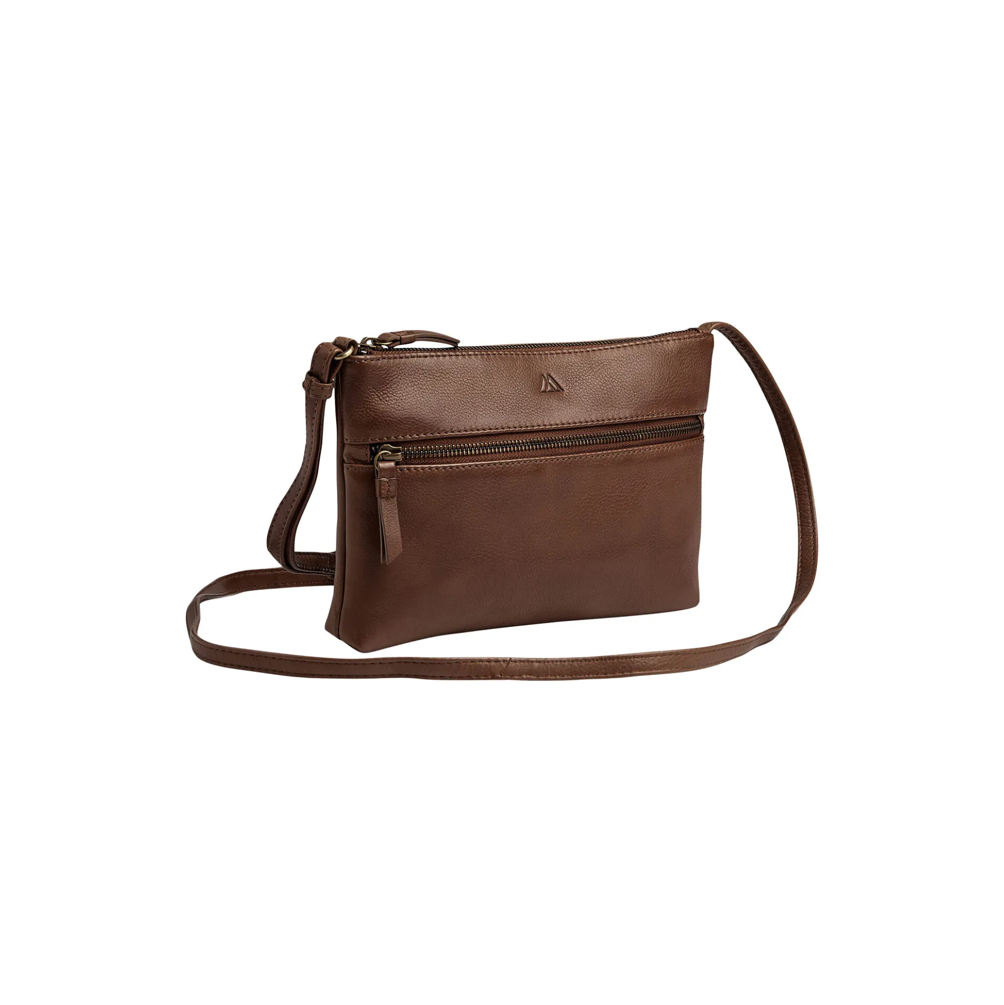 JolieMBG Crossbody Bag Soft Vintage, cognac w/br. gold