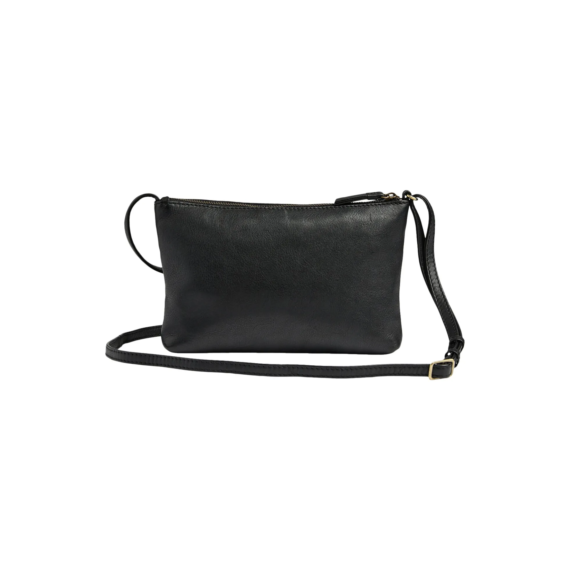 JolieMBG Crossbody Bag Soft Vintage, black w/br. gold
