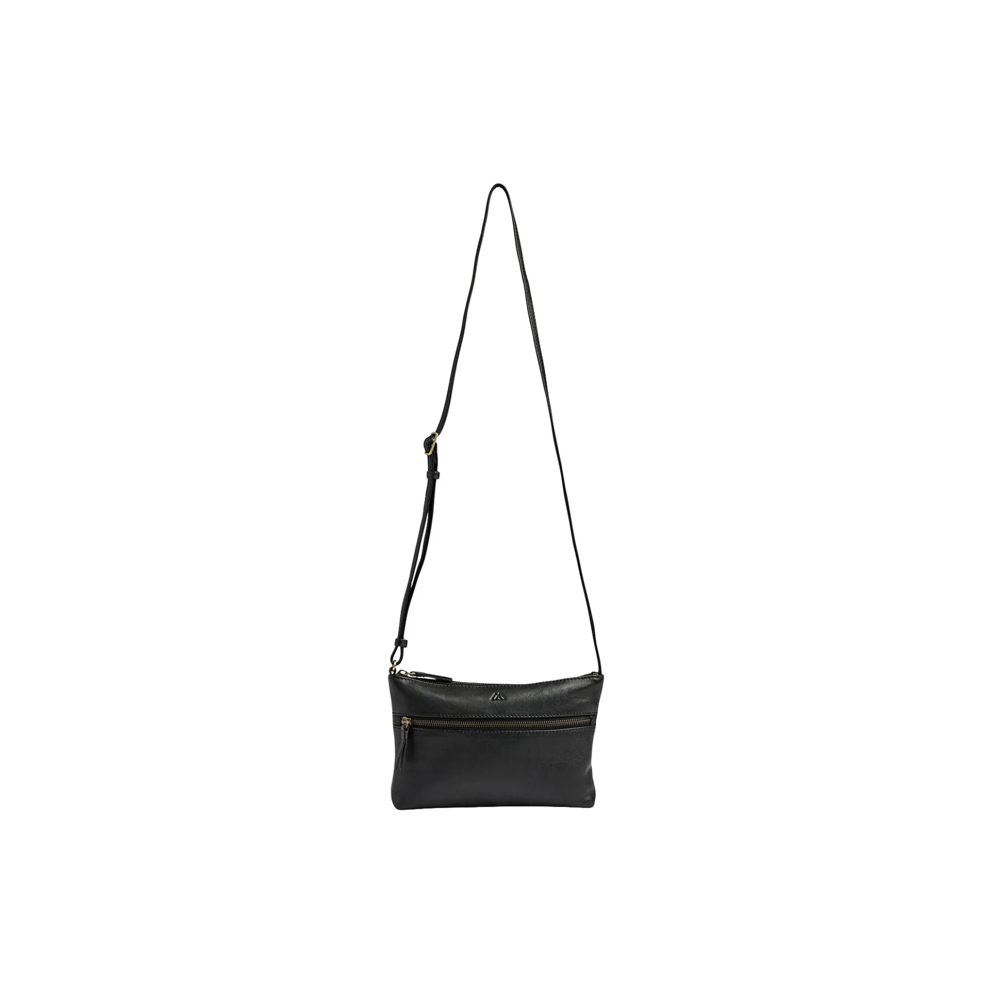 JolieMBG Crossbody Bag Soft Vintage, black w/br. gold