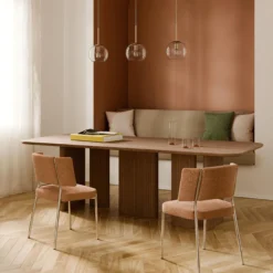 Jolka Dining Table, dark wood