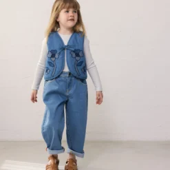 Joyce Vest, blue denim