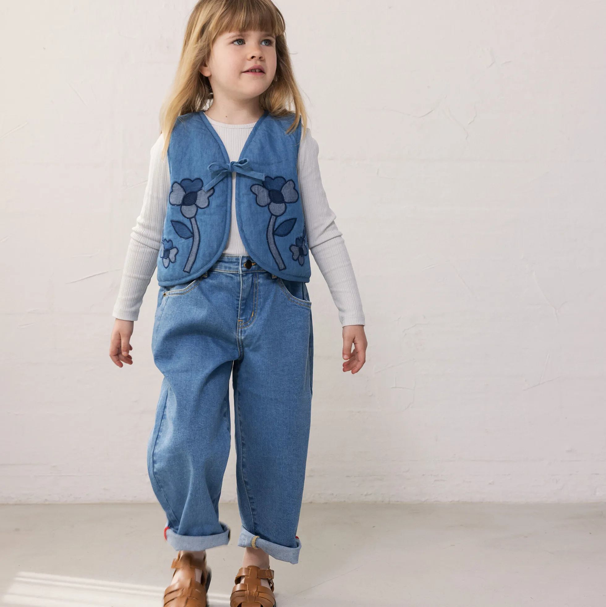 Joyce Vest, blue denim