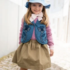 Joyce Vest, blue denim