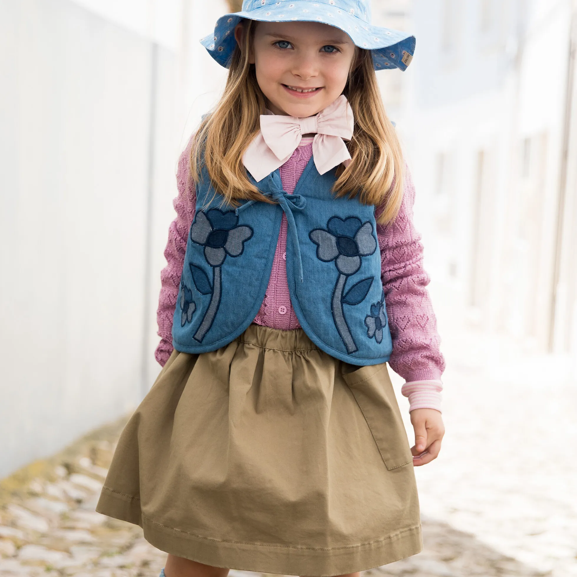 Joyce Vest, blue denim