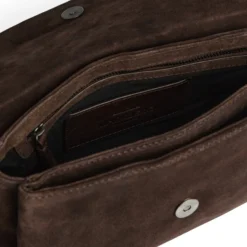 JulesMBG Crossbody Bag Suede, dark brown