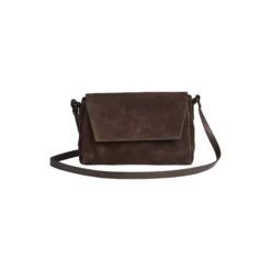 JulesMBG Crossbody Bag Suede, dark brown