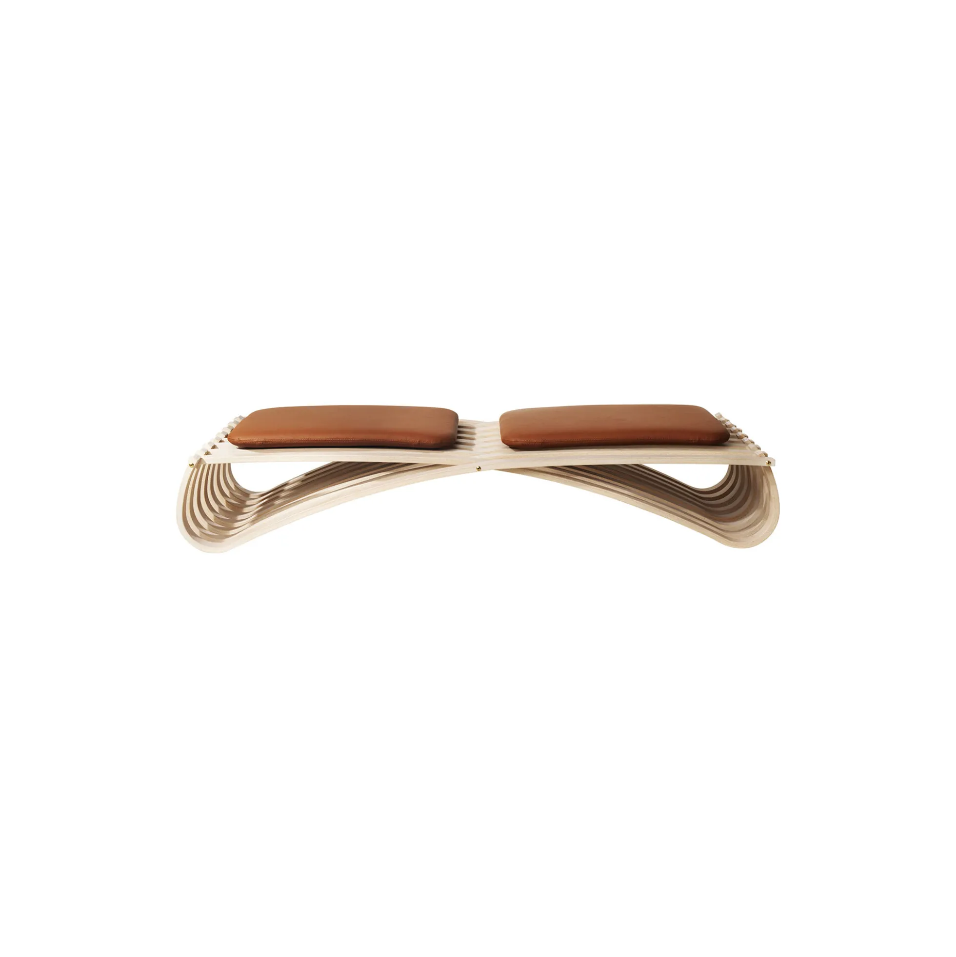JUNDO daybed, hvidolieret bøg/cognac