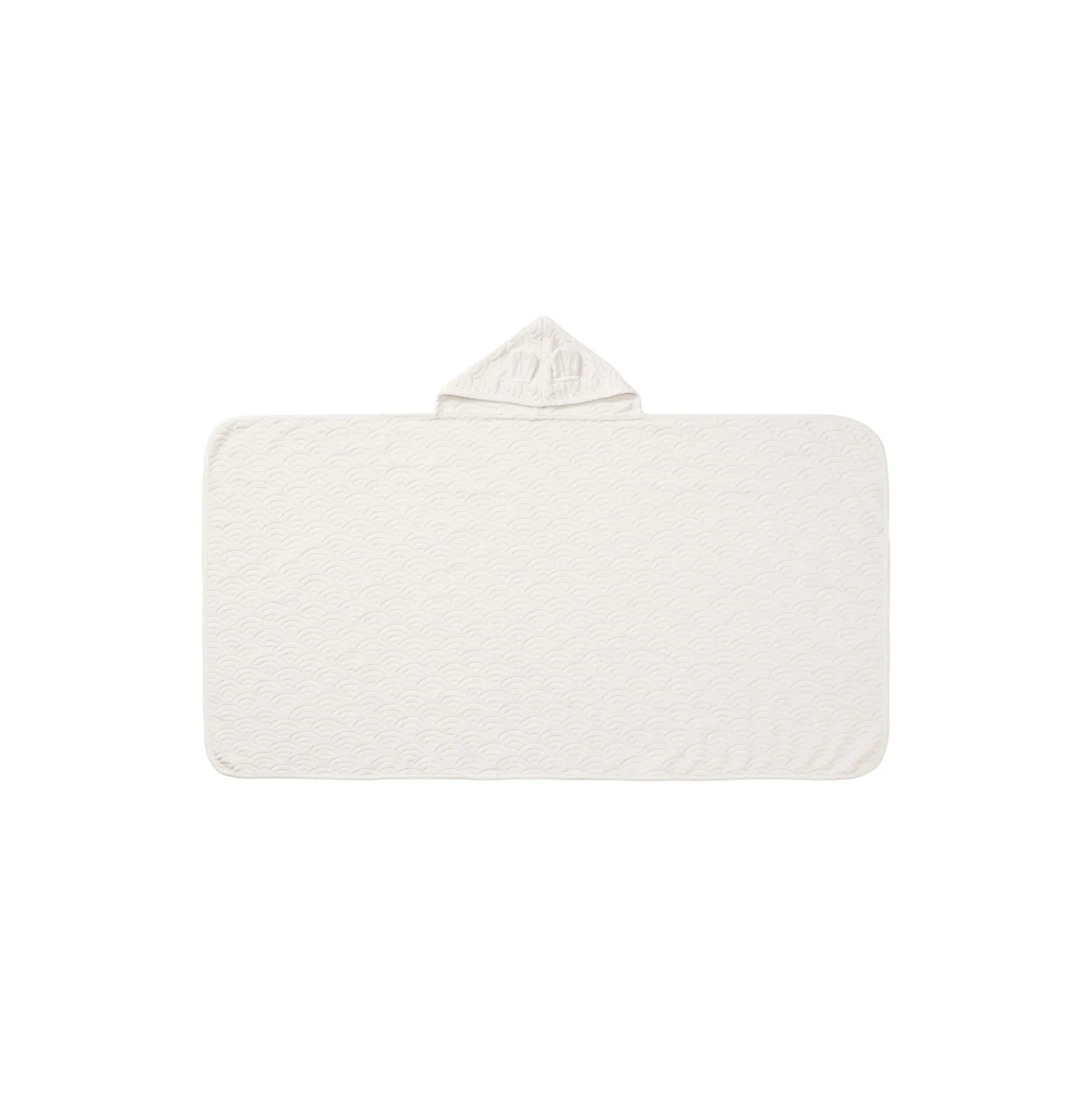 Junior håndklæde med hætte og ører, off-white