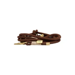 Justérbar og blød rebline hvalp, espresso brown