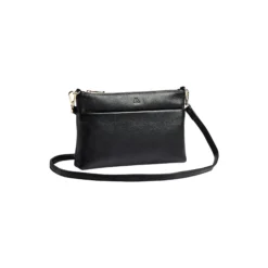 KarimaMBG Crossbody Bag Grain, black w/gold