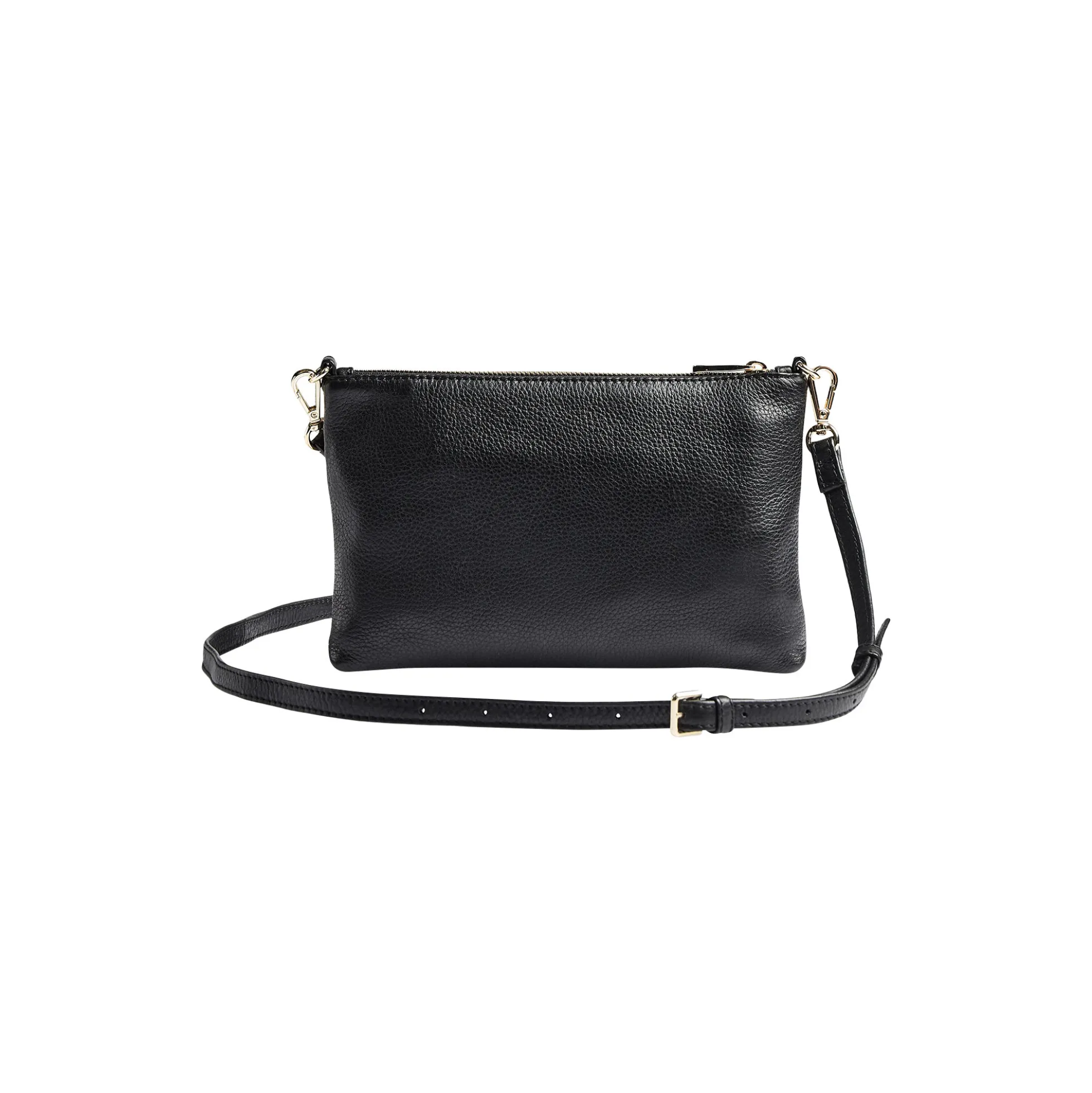 KarimaMBG Crossbody Bag Grain, black w/gold