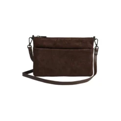 KarimaMBG Crossbody Bag Suede, dark brown