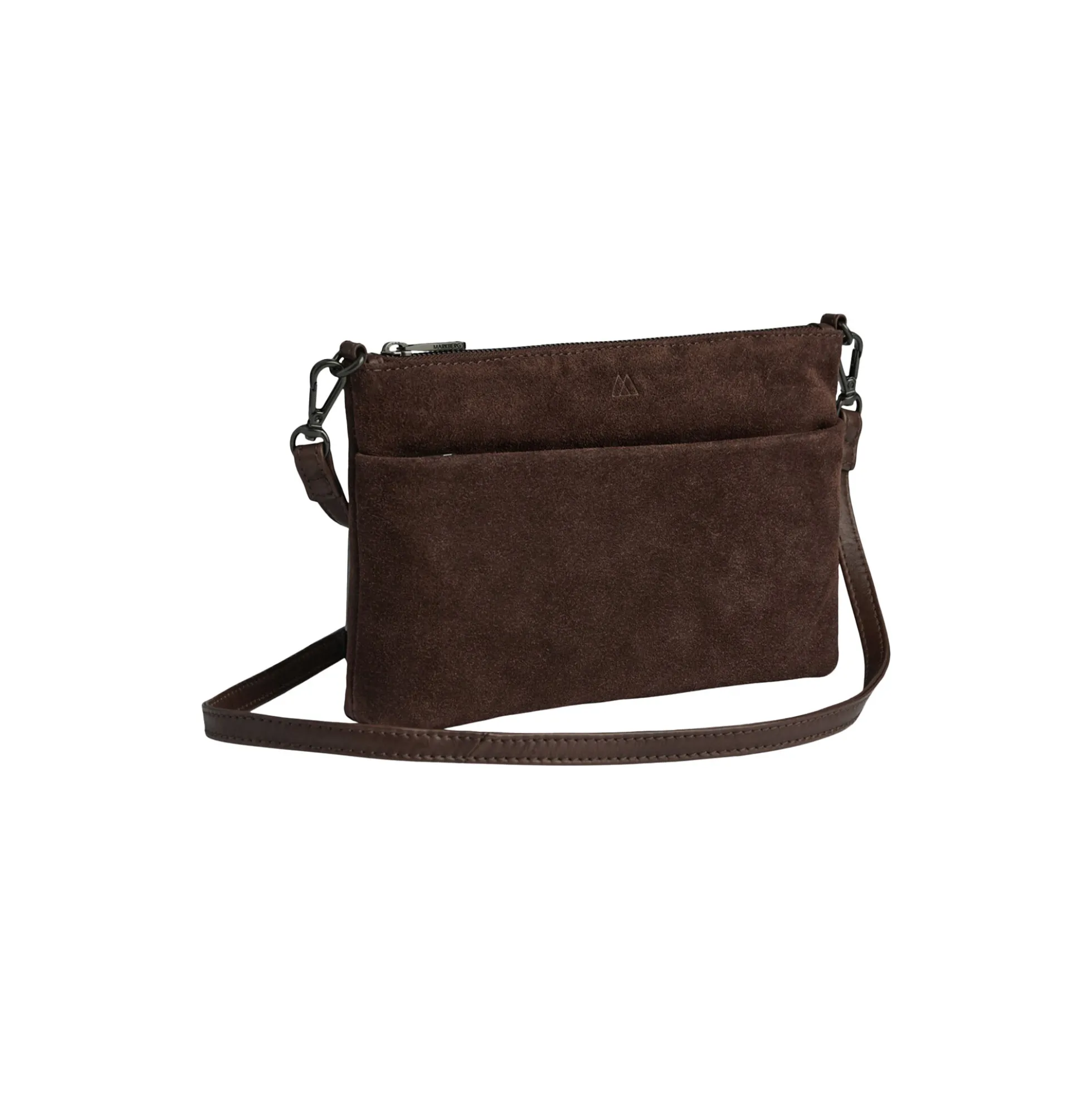 KarimaMBG Crossbody Bag Suede, dark brown