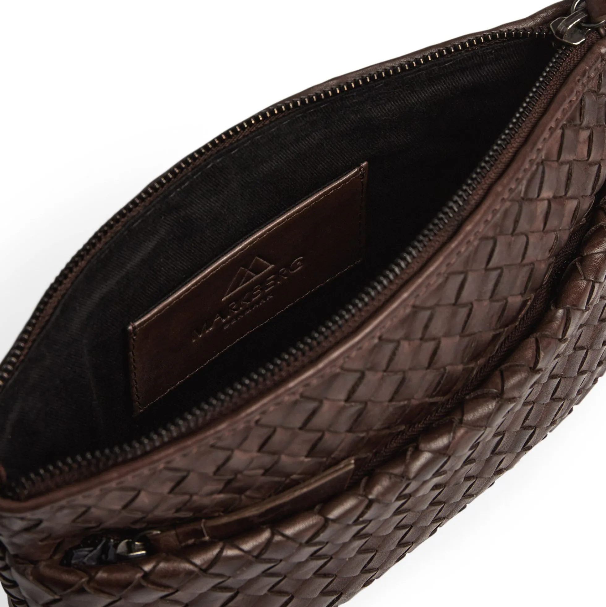 KarimaMBG Crossbody Bag Weave, dark brown