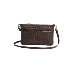 KarimaMBG Crossbody Bag Weave, dark brown
