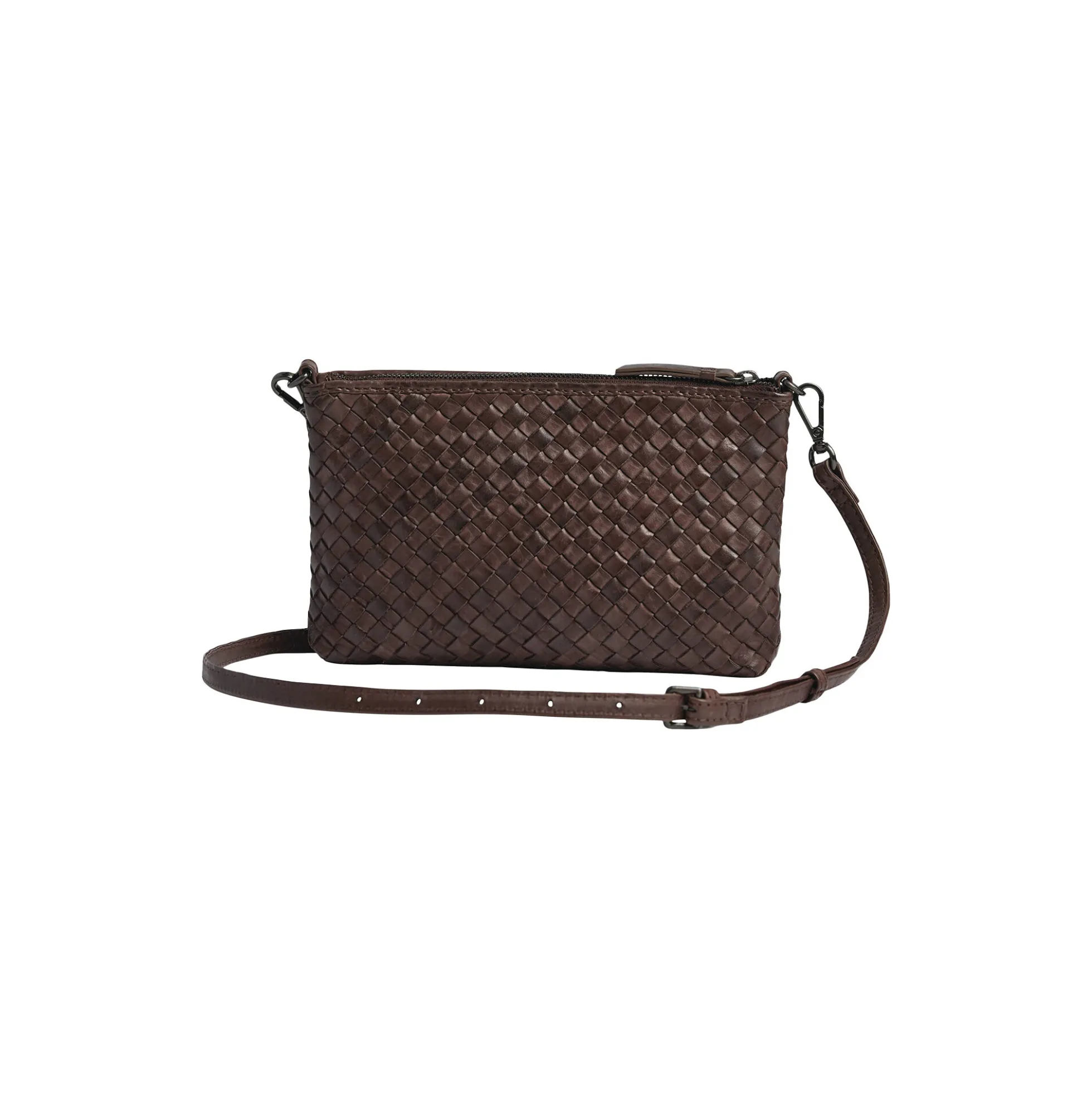 KarimaMBG Crossbody Bag Weave, dark brown