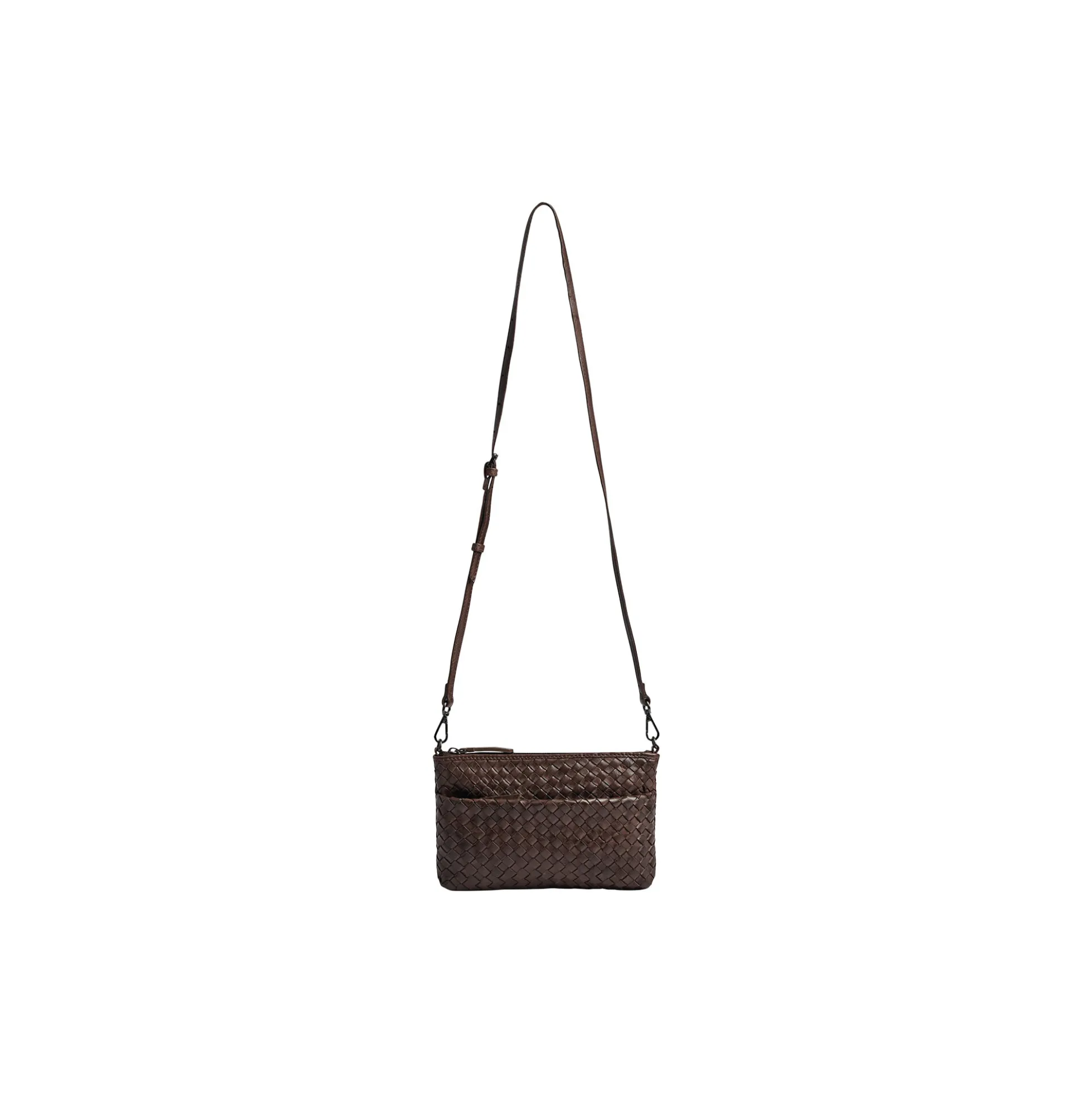 KarimaMBG Crossbody Bag Weave, dark brown