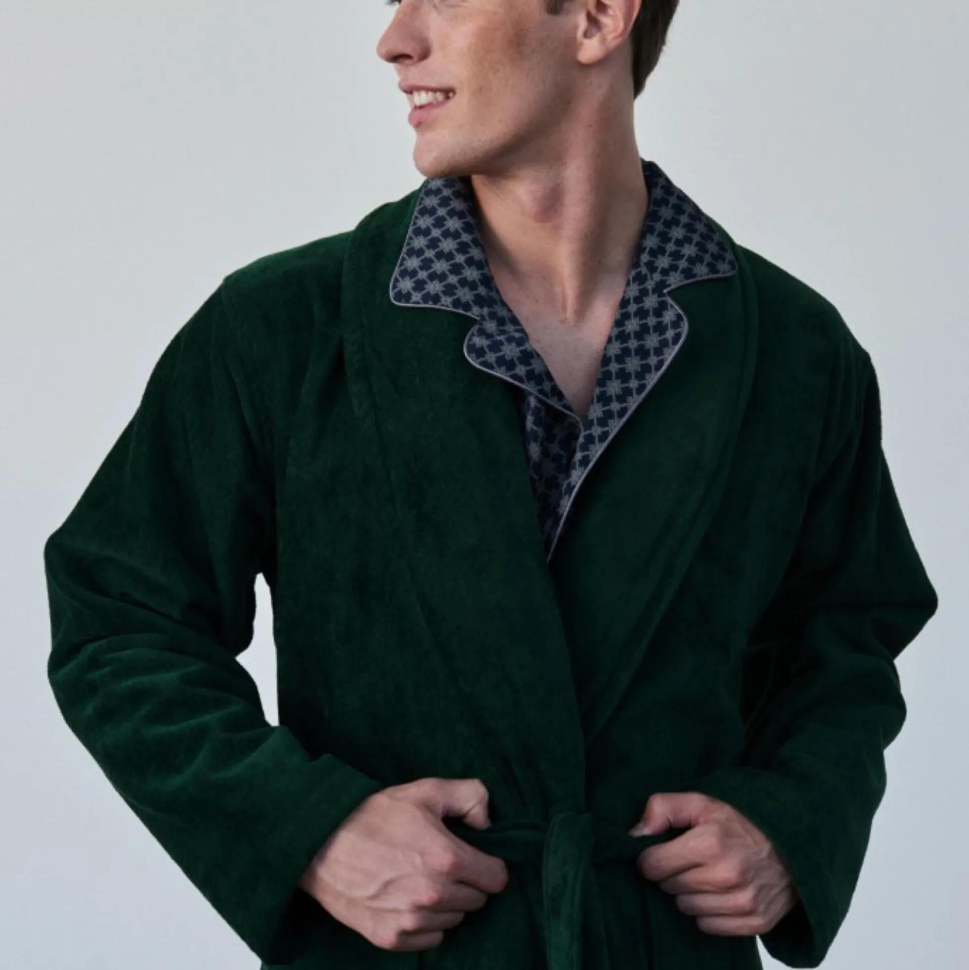 Kattegat Bathrobes, green solid